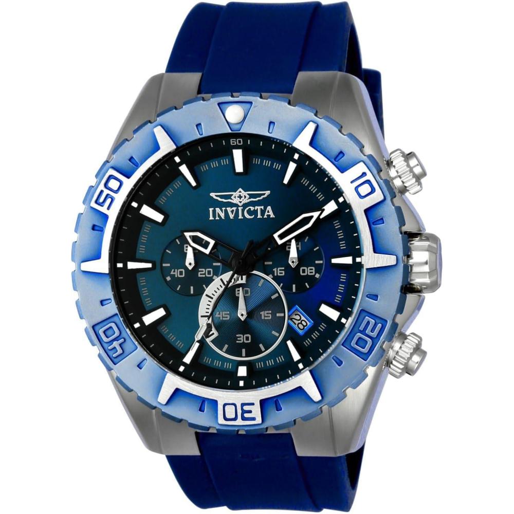 image:imageInvicta Mens 22522 Aviator Analog Display Quartz Blue Watch