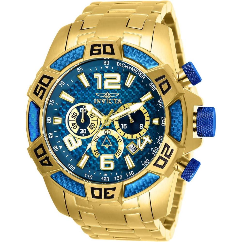 image:imageInvicta Mens 25852 Pro Diver Analog Display Quartz Gold Watch25852