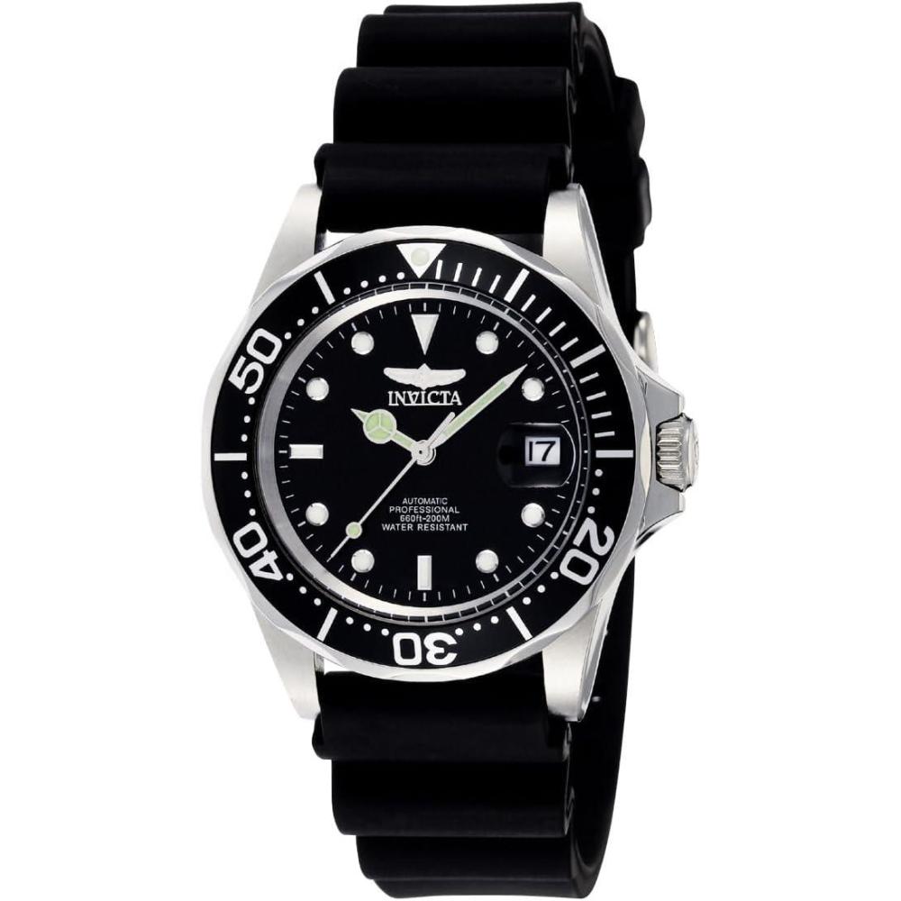 image:imageInvicta Mens Pro Diver Automatic Watch with Polyurethane Strap Black Model 9110