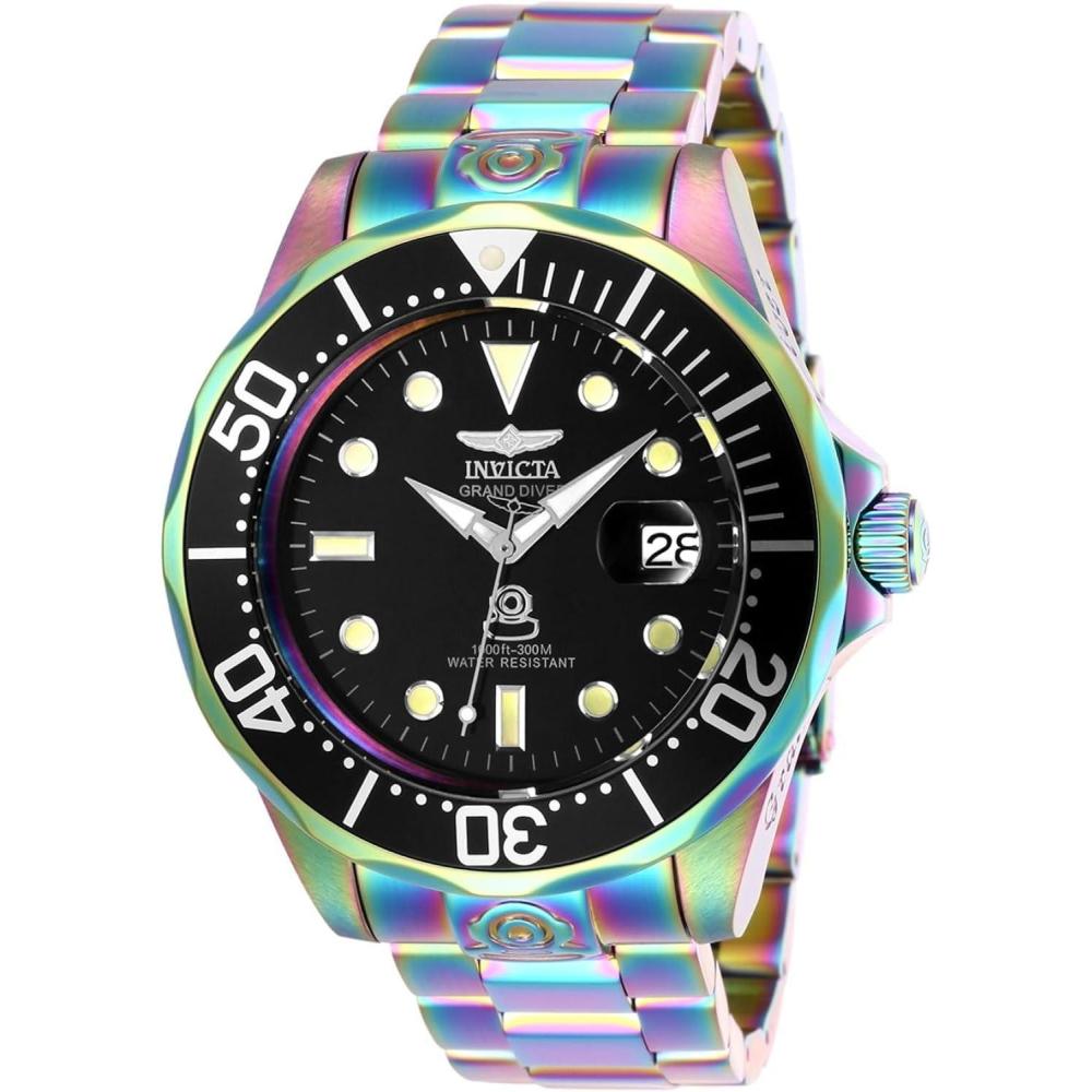 image:imageInvicta Mens Pro Diver AutomaticselfWind Diving Watch with StainlessSteel Strap Multi 20 Model 26601