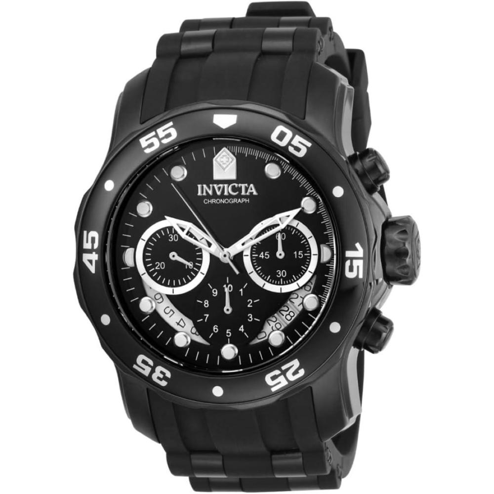 image:imageInvicta Mens Pro Diver Quartz Stainless Steel and Silicone WatchBlack