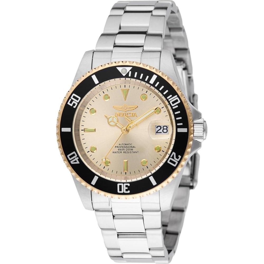image:imageInvicta Pro Diver 49317 Mens Watch Waterproof Analogue Automatic Movement Stainless Steel with Gold dial 40mm