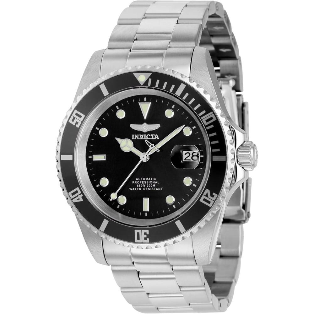 image:imageInvicta Pro Diver Stainless Steel Mens Automatic Watch 43mmSilver Black