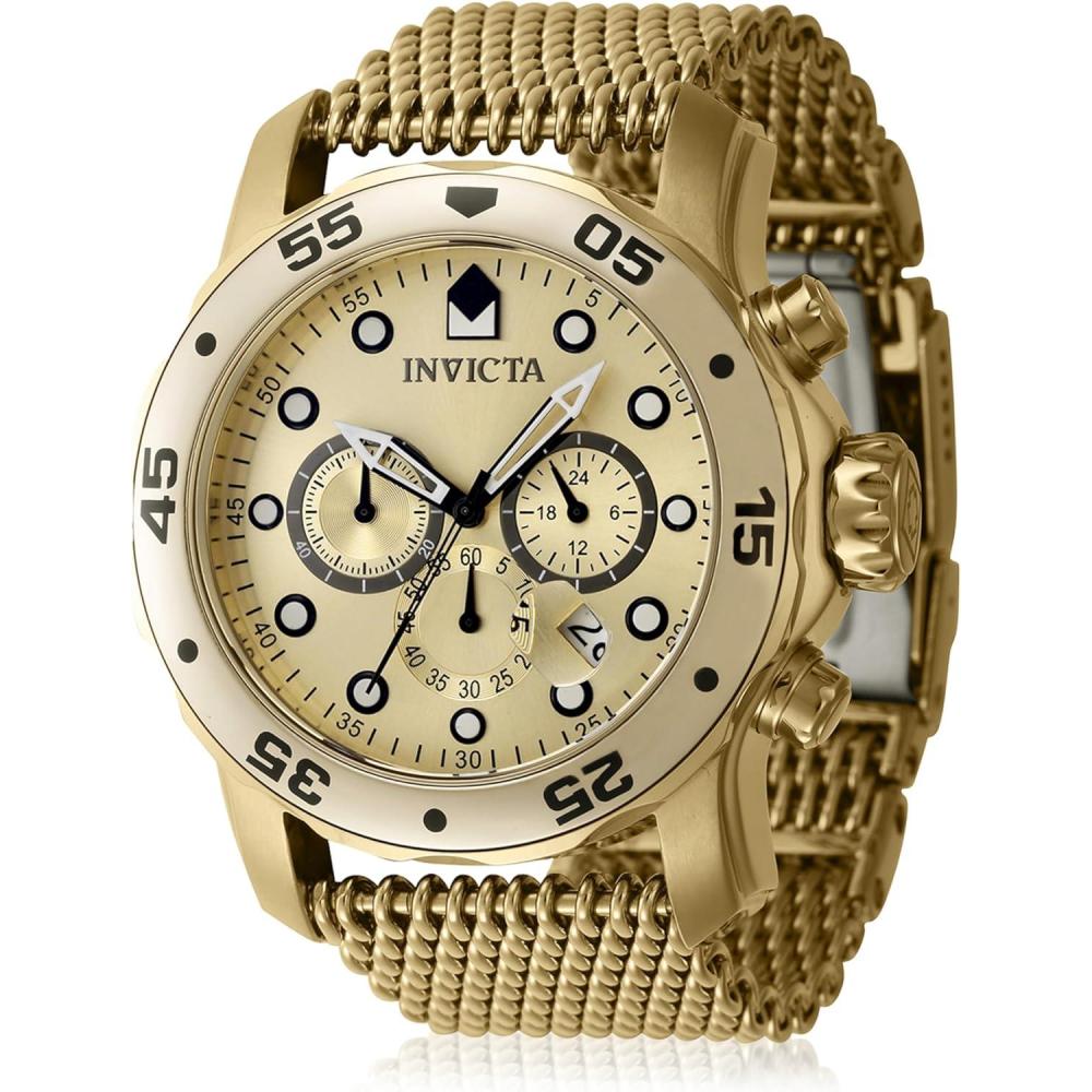 image:imageInvicta Pro Diver Stainless Steel Mens Quartz Watch 48mmGold Gold dial VD53