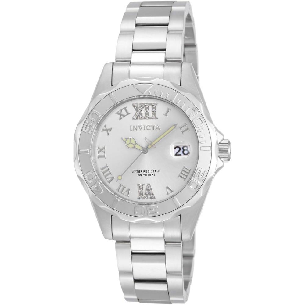 image:imageInvicta Pro Diver Stainless Steel Womens Quartz Watch 38mmSilverToneSilver