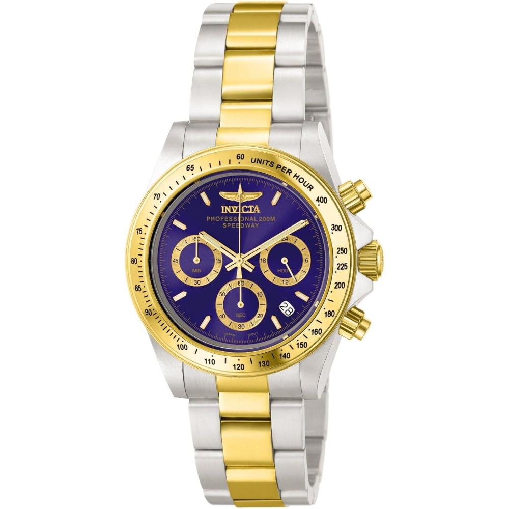 image:imageInvicta Speedway 9211 Mens Quartz Watch 39 mmSilverGoldBlue