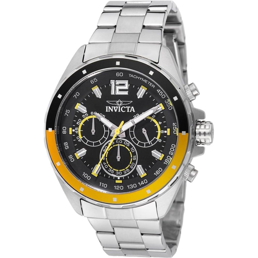 image:imageInvicta Speedway Chronograph GMT Quartz Black Dial Mens Watch 49365