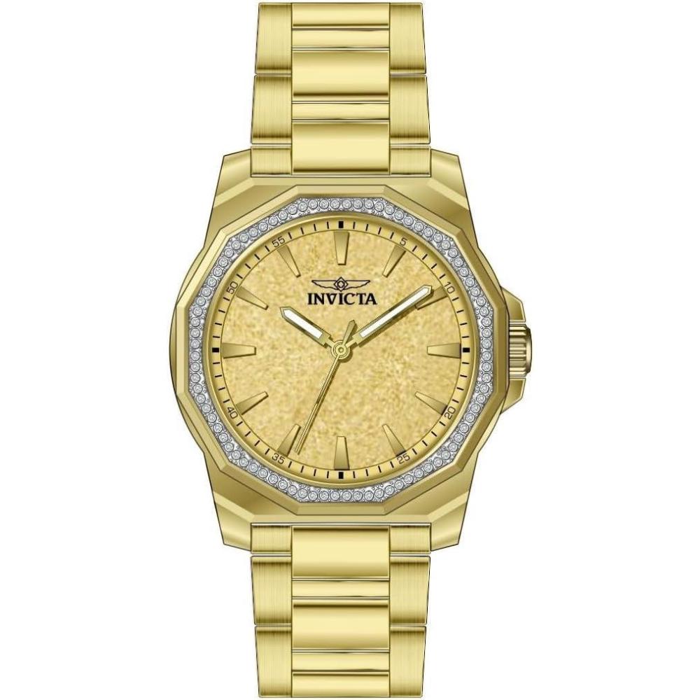 image:imageInvicta Speedway Men 42mm Stainless Steel Gold Gold dial PC21J Quartz