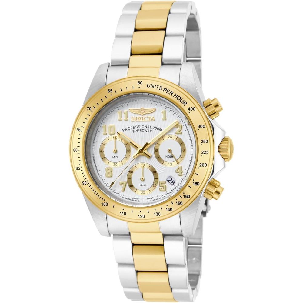 image:imageInvicta Speedway Stainless Steel Mens Quartz Watch 39mmwhite