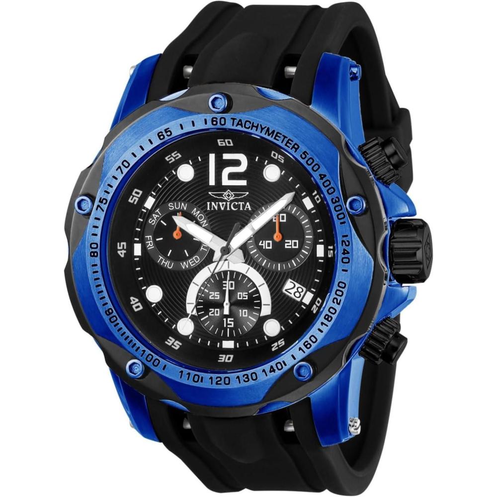 image:imageInvicta Speedway Stainless Steel Mens Quartz Watch 51mmBlack Blue