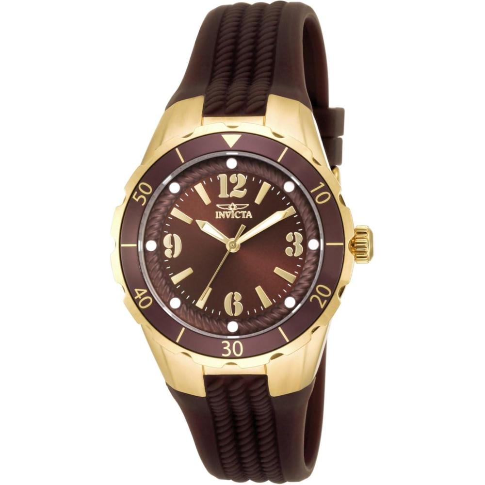 image:imageInvicta Womens 17485 Angel Analog Display Quartz Brown Watch