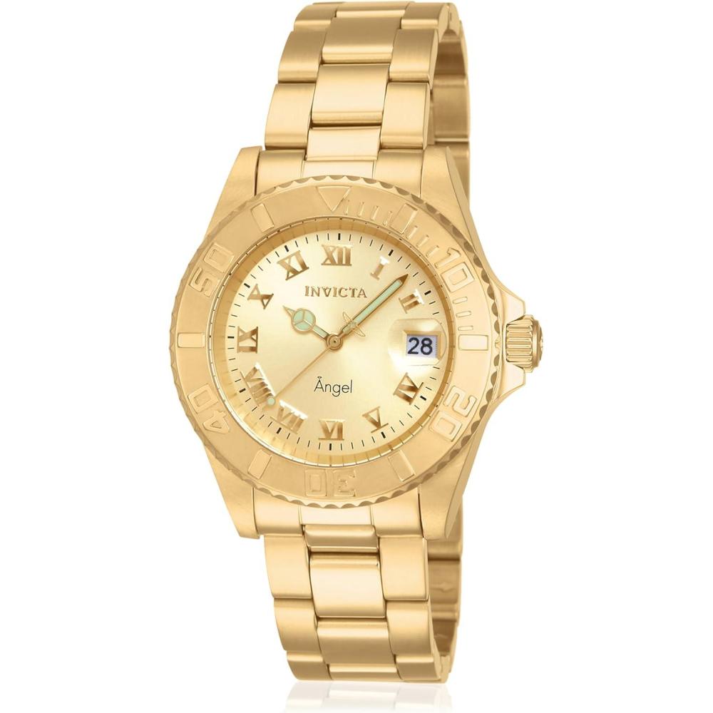 image:imageInvicta Womens Angel 40mm Gold ToneRose Tone Stainless Steel Quartz Watch Gold Model 14321 14368Stainless Steel