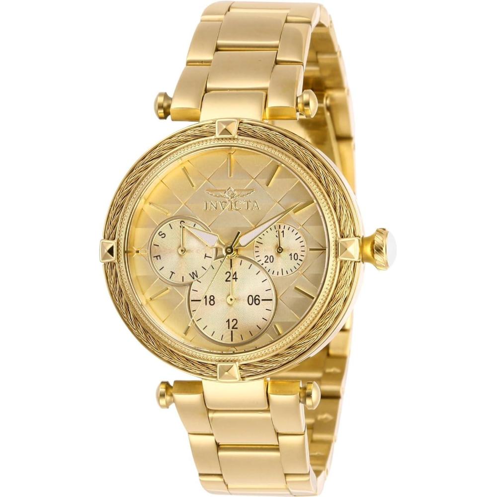 image:imageInvicta Womens Bolt Stainless Steel Quartz StainlessSteel Strap Gold 18 Casual Watch28957