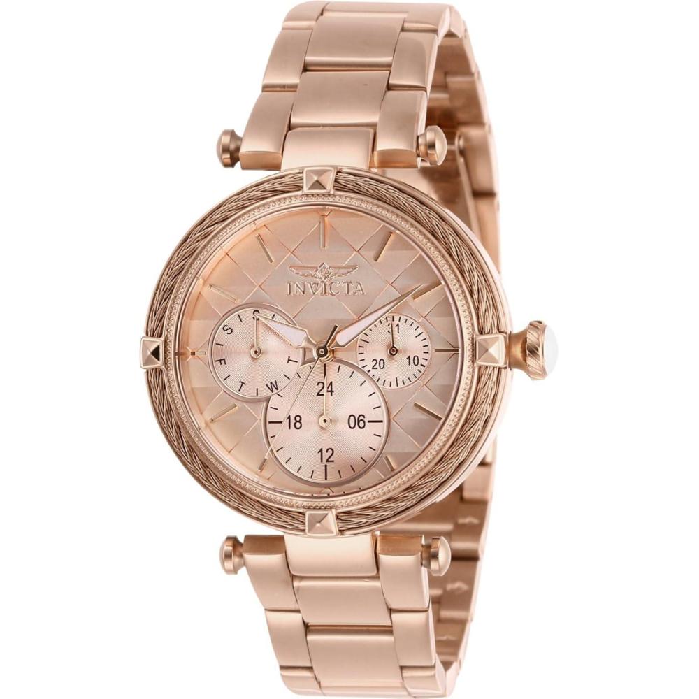 image:imageInvicta Womens Bolt Stainless Steel Quartz StainlessSteel Strap Gold 18 Casual Watch28961