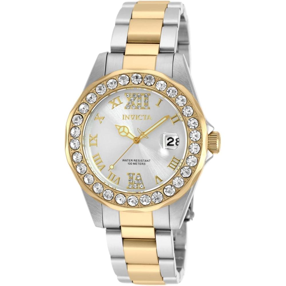 image:imageInvicta Womens Pro Diver Quartz Watch with StainlessSteel Strap Two Tone 067 Model 20215
