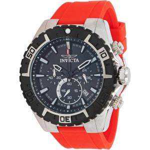 Invicta Aviator Men 49mm Stainless Steel Steel Black dial VK63A Quartz