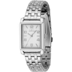 Invicta Lady’s Vintage 24.5mm Stainless Steel Quartz Watch, Silver (Model: 46662)