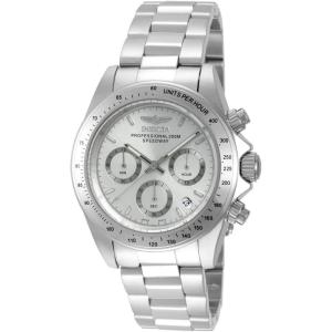 Invicta Men’s 14381 Speedway Chronograph Silver Dial Stainless Steel Watch