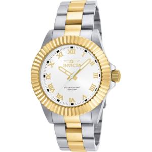 Invicta Men’s 16740 Pro Diver Two-Tone Stainless Steel White Dial Watch