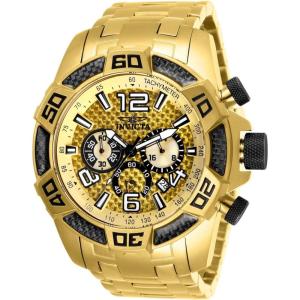 Invicta Men’s 25852 Pro Diver Analog Display Quartz Gold Watch(25854)