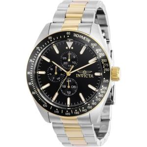 Invicta Men’s Aviator 45mm Stainless Steel Quartz Chronograph Watch, TT Gold (Model: 38969)