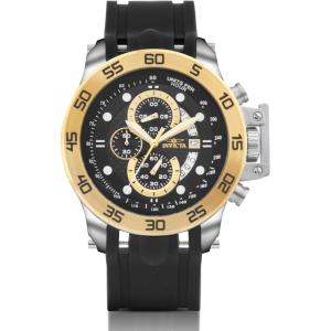 Invicta Men’s I-Force Analog Display Japanese Quartz Black Watch(Gold)