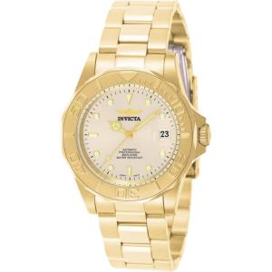 Invicta Men’s Pro Diver Automatic Watch with Gold Tone Stainless Steel Band, Gold (Model: 9010)