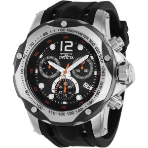Invicta Men’s Speedway 51mm Silicone Quartz Watch(Black)