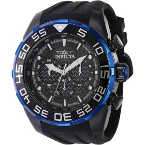 Invicta Men’s Speedway Scuba 50mm Silicone Quartz Chronograph Watch, Black (Model: 37715)