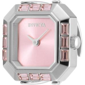 Invicta Mini Ring Watch Lady 21.5mm Stainless Steel Steel Pink dial PC20S Quartz