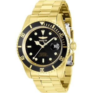 Invicta Pro Diver Stainless Steel Men’s Automatic Watch – 43mm(Gold / Black)