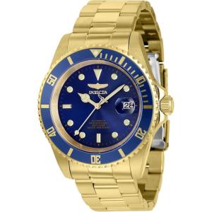 Invicta Pro Diver Stainless Steel Men’s Automatic Watch – 43mm(Gold / Blue)
