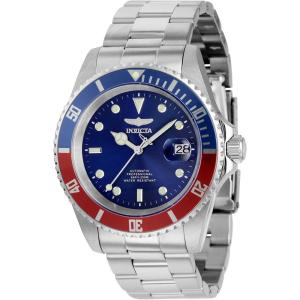 Invicta Pro Diver Stainless Steel Men’s Automatic Watch – 43mm(Red / Blue)