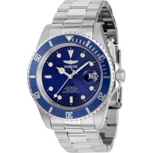 Invicta Pro Diver Stainless Steel Men’s Automatic Watch – 43mm(Silver / Blue)