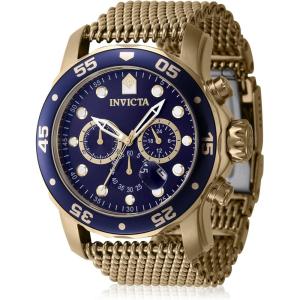 Invicta Pro Diver Stainless Steel Men’s Quartz Watch – 48mm(Gold / Blue)