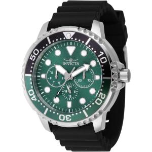 Invicta Pro Diver Stainless Steel Men’s Quartz Watch – 48mm(Silver / Green / Black)