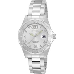 Invicta Pro Diver Stainless Steel Women’s Quartz Watch – 38mm(Silver-Tone/Silver)