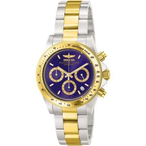 Invicta Speedway 9211 Men’s Quartz Watch – 39 mm(Silver/Gold/Blue)