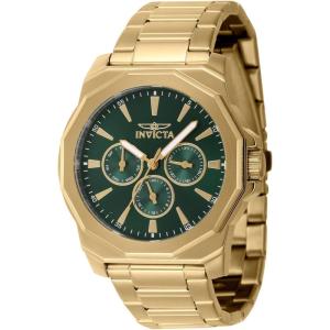 Invicta Speedway Edelstahl Herren Quarzuhrwerk – 42mm(Gold)