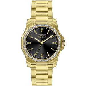 Invicta Speedway Men 42mm Stainless Steel Gold Black dial PC21J Quartz