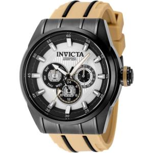 Invicta Speedway Men 48mm Stainless Steel Black Black+Silver dial VH63 Quartz