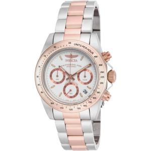 Invicta Speedway Stainless Steel Men’s Quartz Watch – 39mm(Silver  Rose Gold)