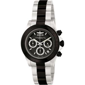 Invicta Speedway Stainless Steel Men’s Quartz Watch – 39mm(Silver/Black/Black Textured)