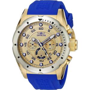 Invicta Speedway Stainless Steel Men’s Quartz Watch – 50mm(Gold  Stainless Steel)