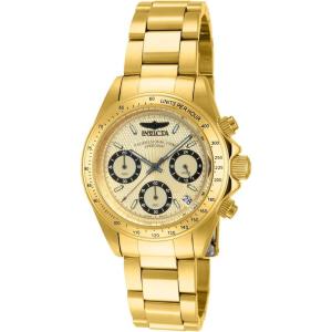 Invicta Women’s 14931 “Speedway” 18k Yellow Gold Ion-Plated Stainless Steel Bracelet Watch
