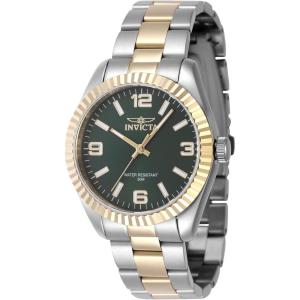 Invicta Women’s 47470 Specialty Quartz 3 Hand Green Dial Watch