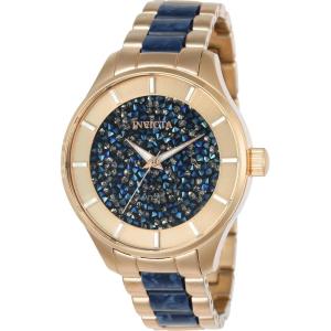 Invicta Women’s Angel Stainless Steel Quartz Watch with Stainless-Steel Strap, Two Tone, 20 (Model: 24702, 24662)(Rose Gold)