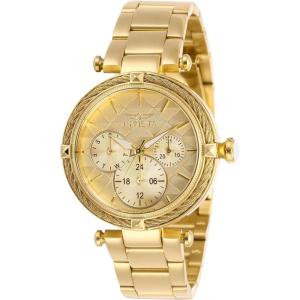 Invicta Women’s Bolt Stainless Steel Quartz Stainless-Steel Strap, Gold, 18 Casual Watch(28957)