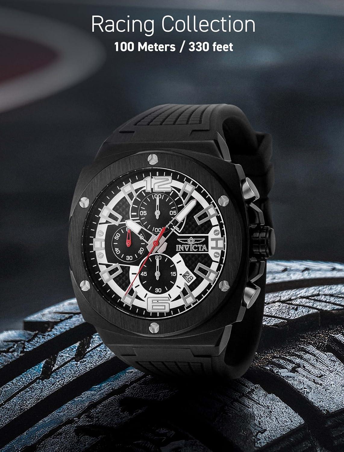 image:imageInvicta Invicta Racing Men 47mm Stainless Steel Black Steel Black dial VD57 Quartz
