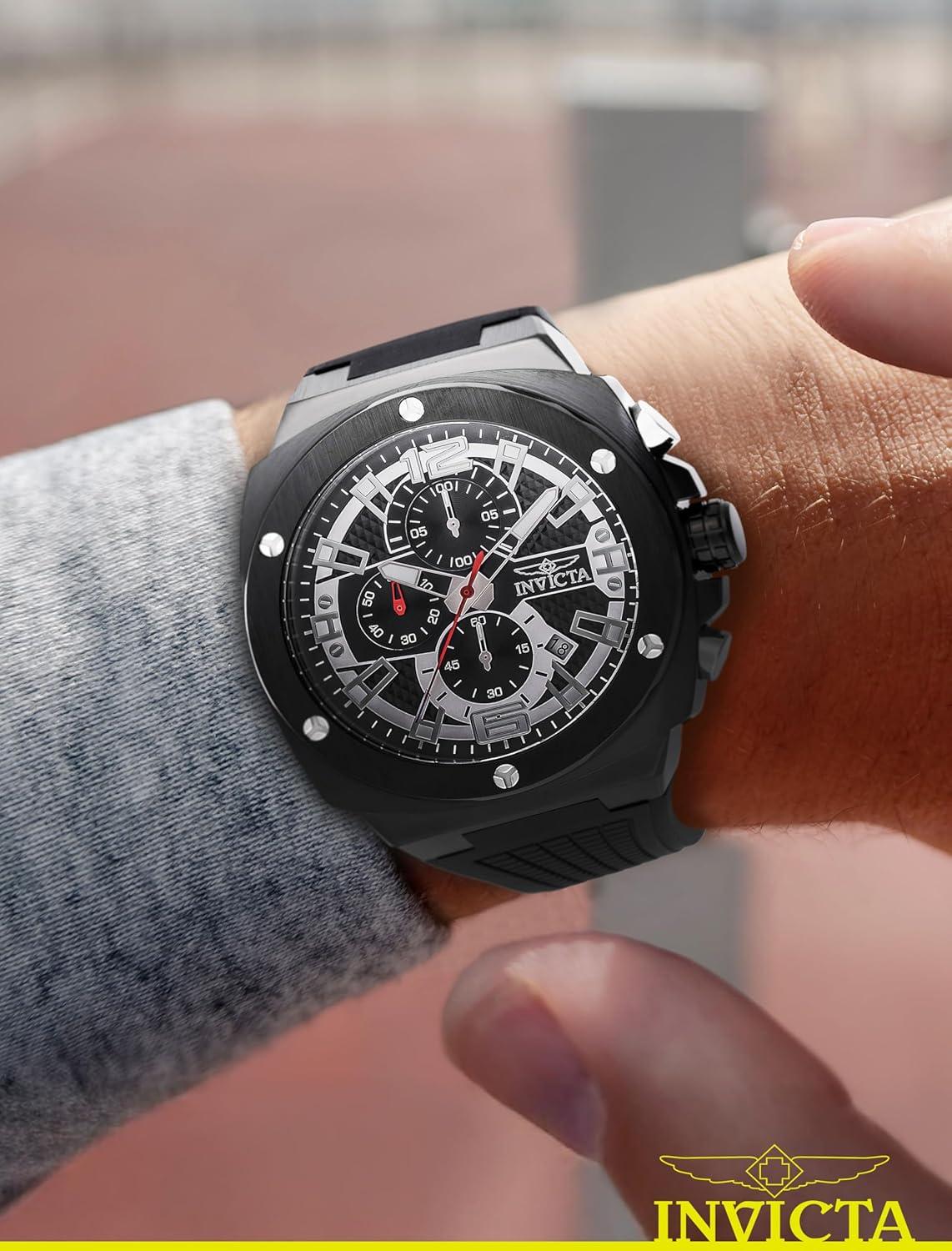 image:imageInvicta Invicta Racing Men 47mm Stainless Steel Black Steel Black dial VD57 Quartz